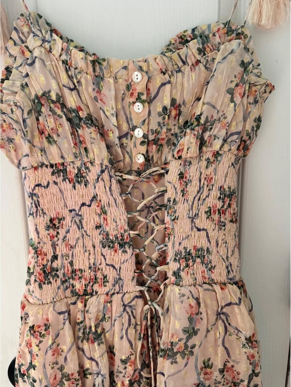 Altar'd State pink floral maxi dress
